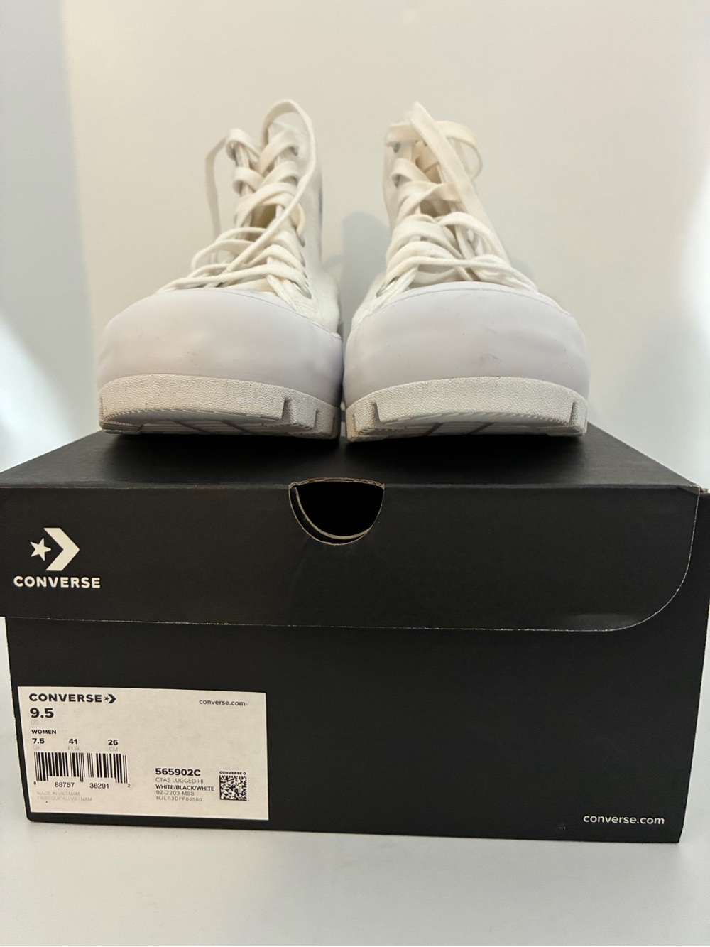Converse Men’s Cream High-Top Sneakers